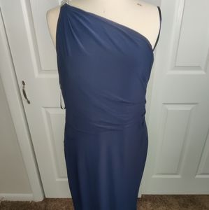 Ralph Lauren navy blue single strap dress